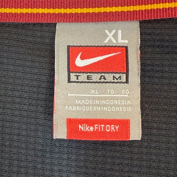 Nike USC Trojans Golf Polo Shirt Black Red Embroidered Oversized XL - Picture 8 of 11